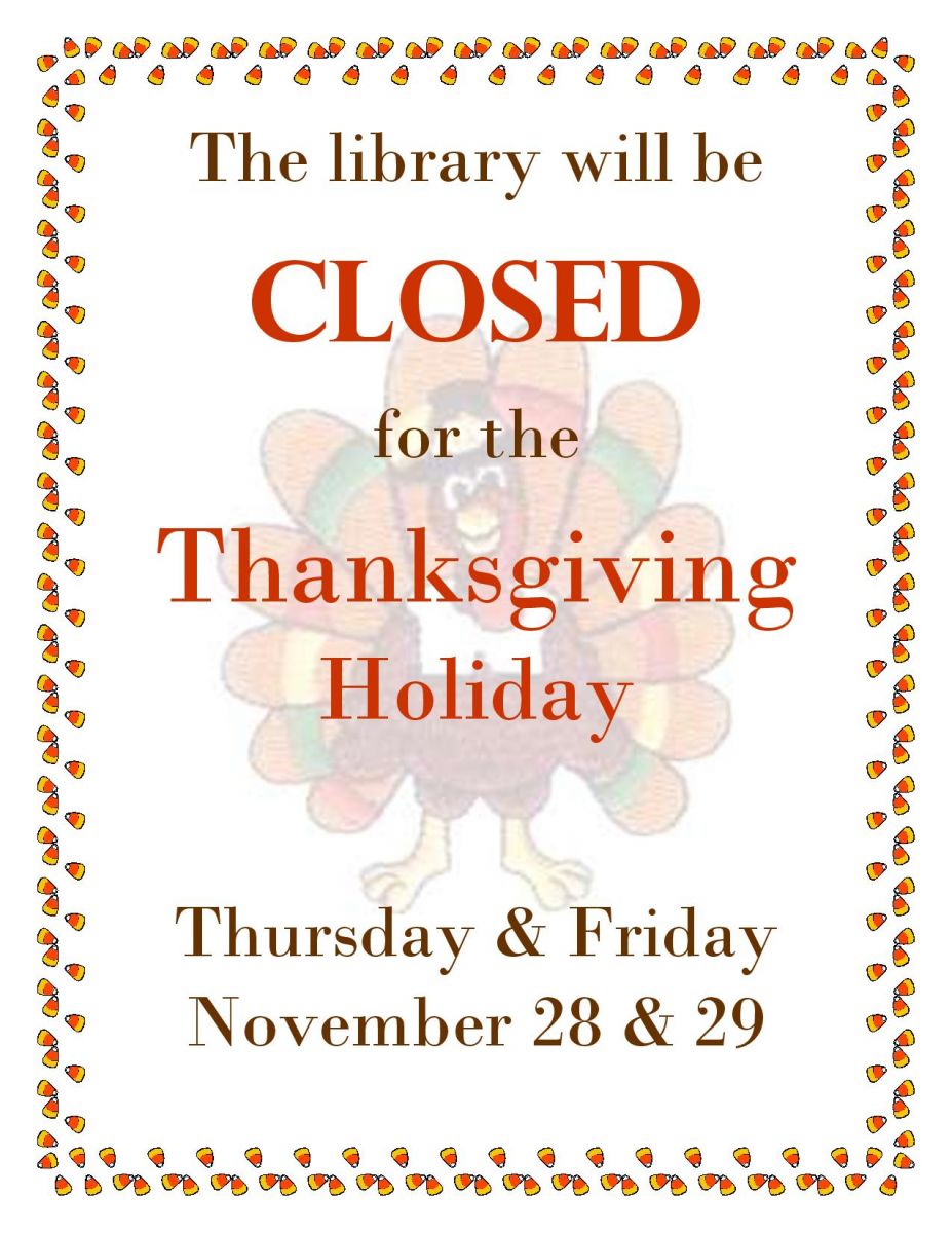 Closed For Thanksgiving